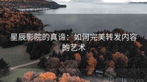 星辰影院的真谛：如何完美转发内容的艺术