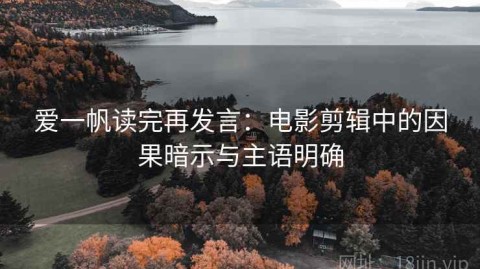 爱一帆读完再发言：电影剪辑中的因果暗示与主语明确