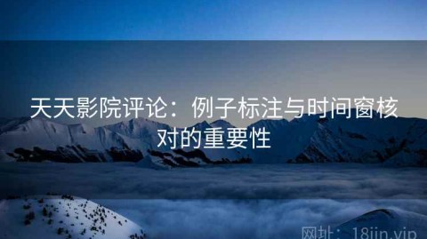 天天影院评论：例子标注与时间窗核对的重要性