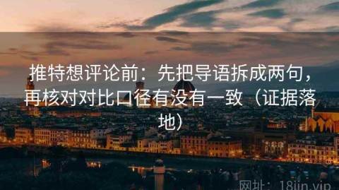 推特想评论前：先把导语拆成两句，再核对对比口径有没有一致（证据落地）