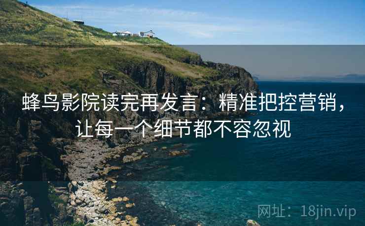 蜂鸟影院读完再发言:精准把控营销,让每一个细节都不容忽视 蜂鸟影院读完再发言:精准把控营销,让每一个细节都不容忽视