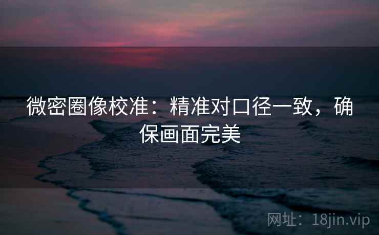 微密圈像校准：精准对口径一致，确保画面完美